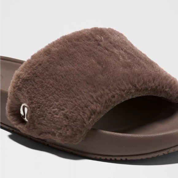 Brown Fuzzy Slide Sandals lululemon - Picture 6 of 10